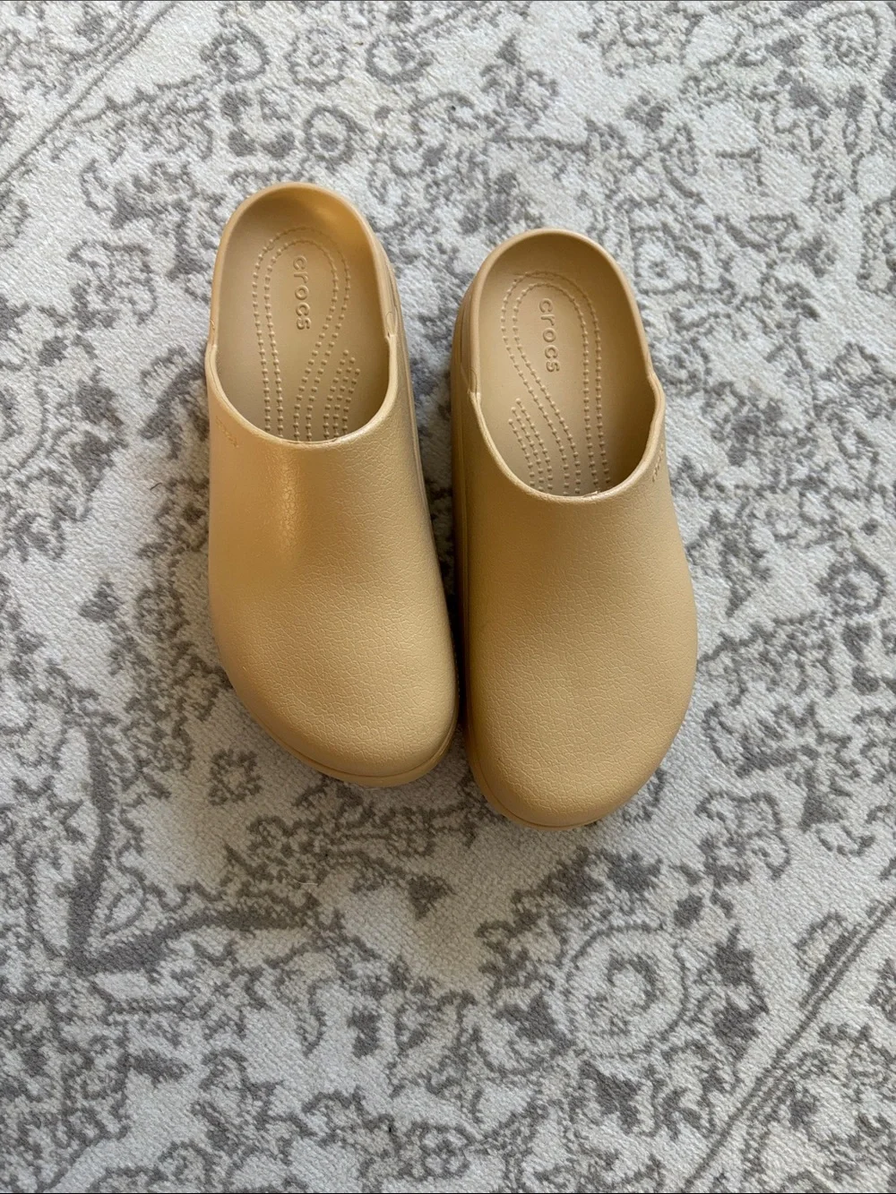 CROCS Women's Platform Clog - tan - Picture 2 of 5